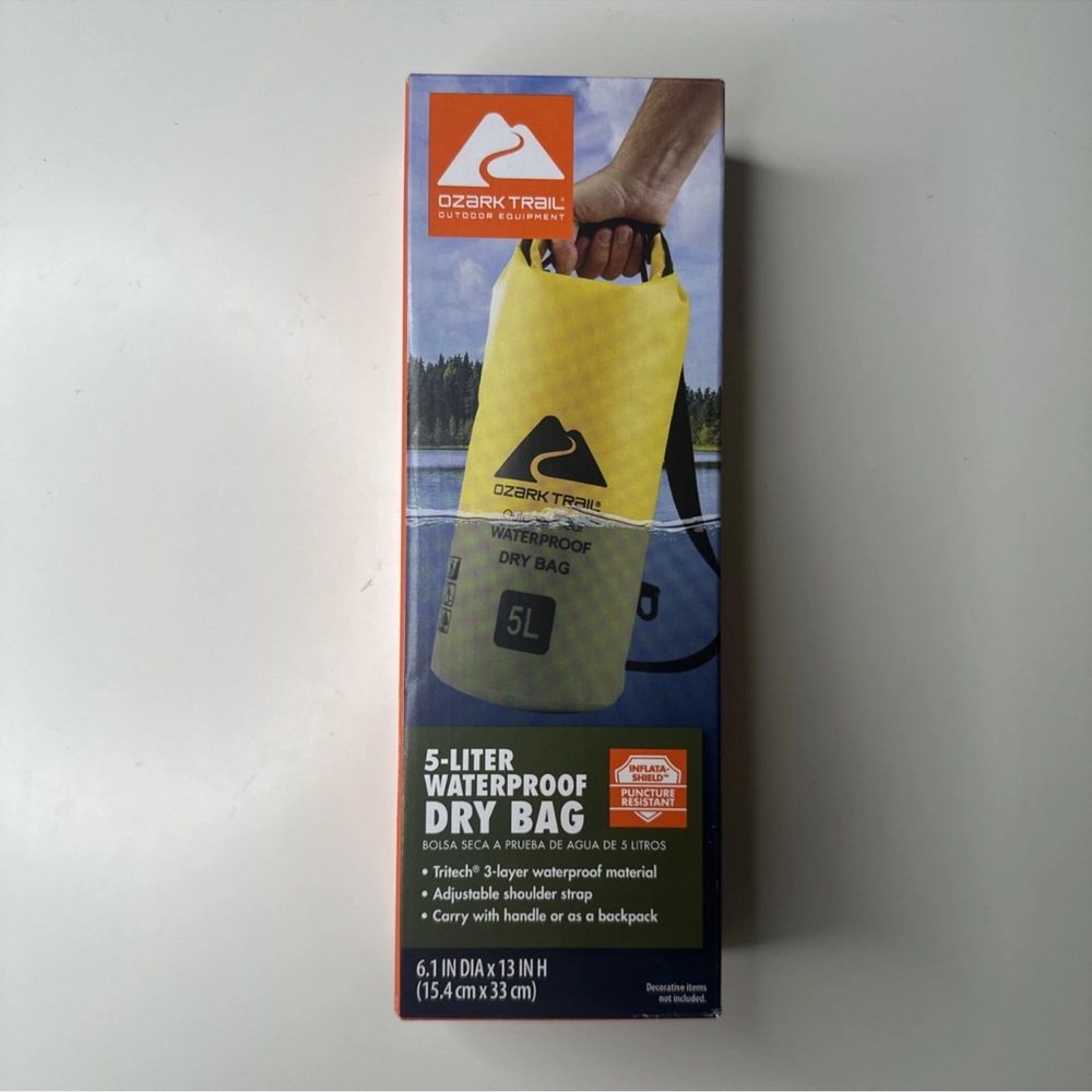 Ozark Trail Yellow Waterproof Dry Bag - 5L